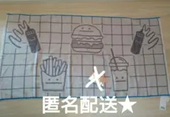 グラニフ　ビューティフルシャドー　バスタオル　ハンバーガー　メモ　graniph