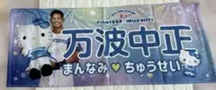 北海道日本ハムファイターズ　かわいいシリーズ　万波中正　タオル　キティ