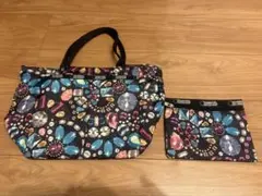 LeSportsac トートバッグ ポーチ付き ジュエリー柄