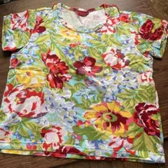 KENZO JUNGLE 花柄 総柄 Tシャツ サイズM 日本製 エルカ製のサムネイル