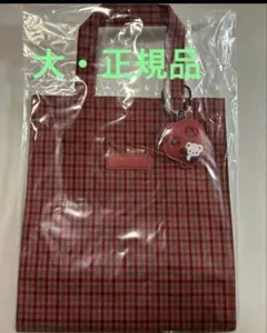 新品未使用タグ付き　 ファミリア　トートバッグ　大　赤系ファミリアチェック