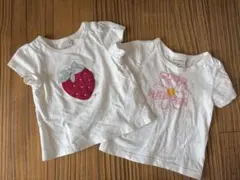 プティマイン　いちご　半袖　80 Tシャツ　花柄　しまむら　女の子