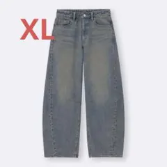 GU⭐︎バレルレッグジーンズ⭐︎XL⭐︎67BLUE
