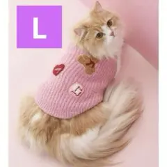 ジェラートピケ 【CAT&DOG】ベビモコベアサガラ刺繍プルオーバー ピンク M