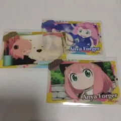 スパイファミリー アーニャ クリアカード 3枚セット