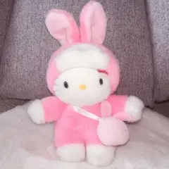 【激レア】　Hello Kitty ウサギの着ぐるみ　ぬいぐるみ　平成レトロ