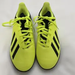 adidas サッカー　フットサルシューズ 22.5㎝ 蛍光イエロー×ブラック