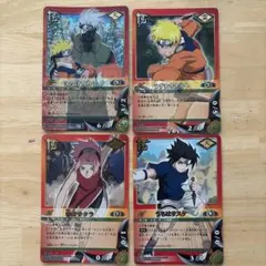NARUTO ナルト 疾風伝 カード レア 4枚 ナルト カカシ サイ サクラ