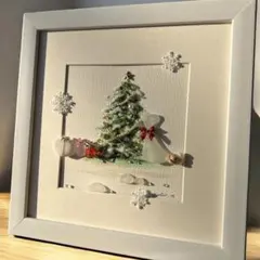 No.78 【クリスマスツリー】 シーグラスアート CedarAmber