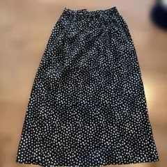 GLOBAL WORK ドット柄 フレアスカート M
