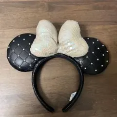 ディズニーカチューシャ キルティング 黒