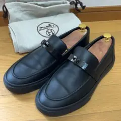 HERMES エルメス ケリー ローファー スリッポンブラック 38 25cm