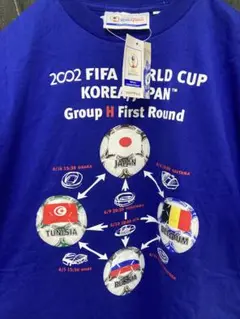 ワールドカップ2002ティーシャツ 新品タグ付 2002 日韓ワールドカップ 記念 Tシャツの通販 by