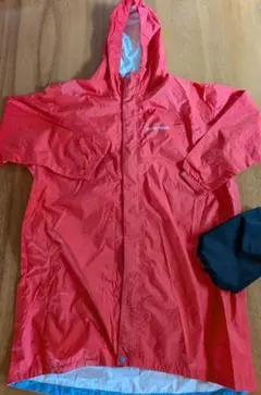 【美品】モンベル　mont-bell　150　パックラップ　レインコート　赤