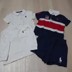 ラルフローレン半袖トップス　長袖トップス　ショートパンツ　4点おまとめ 12M