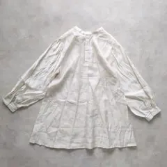 シャツ　ブラウス　チュニック　シアー　羽織　ナチュラル　フリーサイズ　春服　夏服のサムネイル
