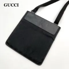 カズ様専用✨ GUCCI ショルダーバッグ 黒 GG総柄 キャンバス サコッシュ