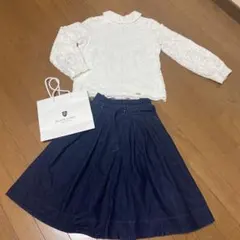 美品ブルーレーベルクレストブリッジスカート 36ブラウス38