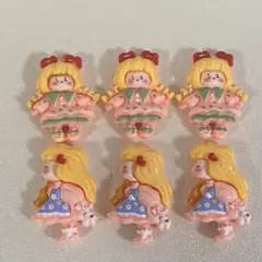 可愛い女の子♡ デコパーツ　カボション　ハンドメイド素材