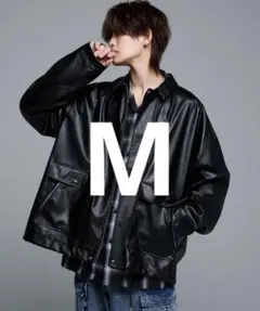 にき様専用】ヴィンテージ合皮ジップアップ2wayジャケット+ストレート
