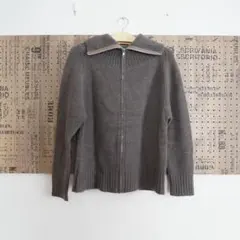 ZUCCA ウール ニット カーディガン 羽織 カーキ まとめ割