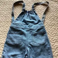 プティマイン　デニムブルー サロペット