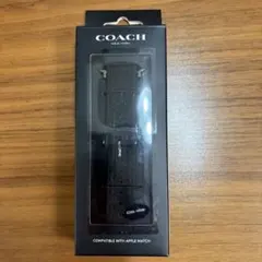 COACH Apple Watchバンド ブラック 42mm/44mm