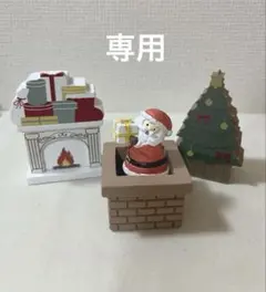 クリスマスオブジェ　サンタクロース　ツリー　ナチュラルキッチン　木製　置物　冬