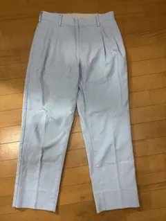 ライトブルー プリーツ入り スラックス