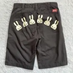 CUNE　キューン　ハーフパンツ　チノパン　6連ウサギ　カーキ系　春夏　サイズSのサムネイル