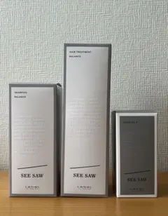 SEE/SAW シャンプー &トリートメント＋ヘアオイル&ミルク セット