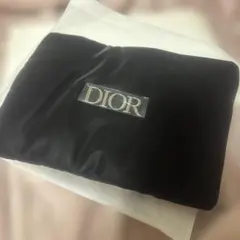 DIOR ブラックサテン ポーチ　ノベルティー