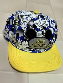 ミッキーマウス 総柄 キャップ 帽子　SIZE ADULT