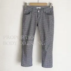 PROPORTION BODY DRESSING チェッククロップドパンツのサムネイル