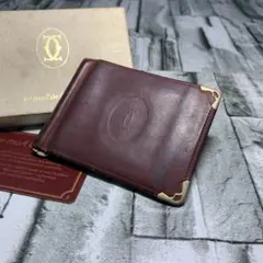 Cartier カルティエ マストライン マネークリップ 折り財布 レザーのサムネイル