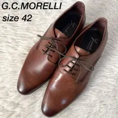 【新品未使用】ジャンカルロモレリ　プレーントゥ　レザー　ビジネスシューズ