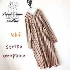 kbf◎オーバーサイズストライプシャツワンピース