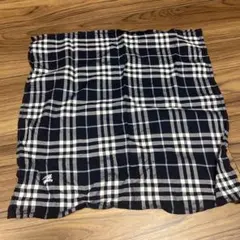 チェック柄ハンカチ ネイビー ホワイト　ラルフローレン　メンズ