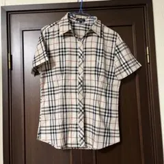BURBERRY チェック柄 半袖シャツ L(週末セール)