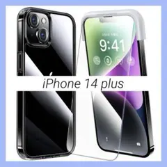 iPhone 14 plus フィルム ケース ガイド枠付き