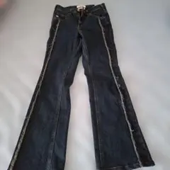 SOMETHING LISA フレアデニムパンツ ストレッチ