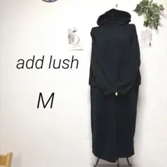 10574 add lush フード付き裏起毛スウェットワンピース M 無地