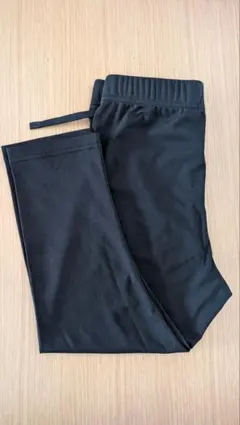 【未着用】ジュニア 子供用 スパッツ タイツ 膝下丈 ブラック 140