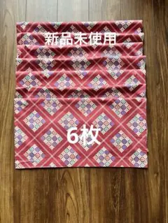 和柄 座布団カバー 6枚セット　小花柄菱形模様のサムネイル