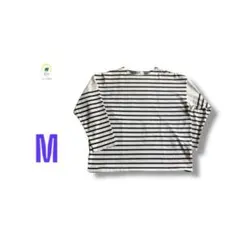 【最終価格】インフォ ビューティー アンド ユース ボーダー 長袖 Tシャツ M