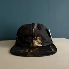 【タグ付き】ハフ(HUF)海外 リアルツリー 6パネル キャップ 黒 レア
