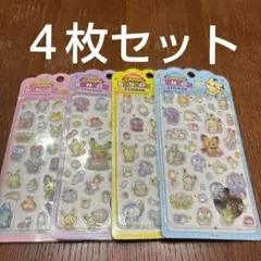 韓国　ポケモン　CANDY BONBON STICKER４枚セット