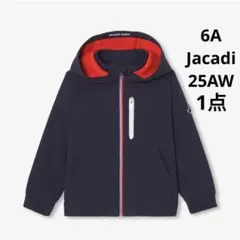新品　Jacadi ウィンドブレーカーネイビー×レッド　6A