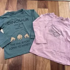 100サイズ 長袖カットソー2枚セット