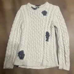 の*し様 DENHAMデンハム　オフホワイトニット　HVAN KNITのサムネイル